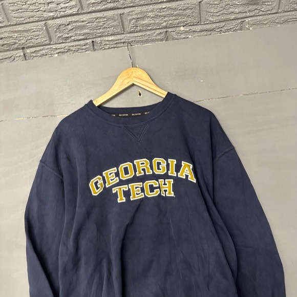 Gear For Sports Other - Gear For Sports Georgia Tech Yellow Jackets Big Cotton Navy Blue Sweatshirt XXL